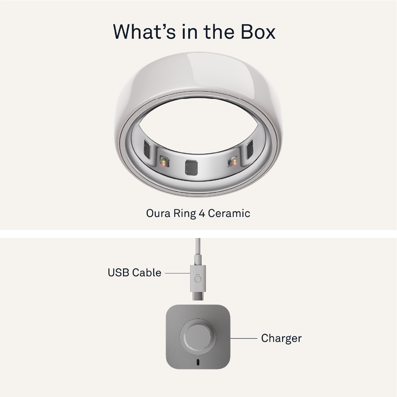 Oura Ring 4 Ceramic Cloud