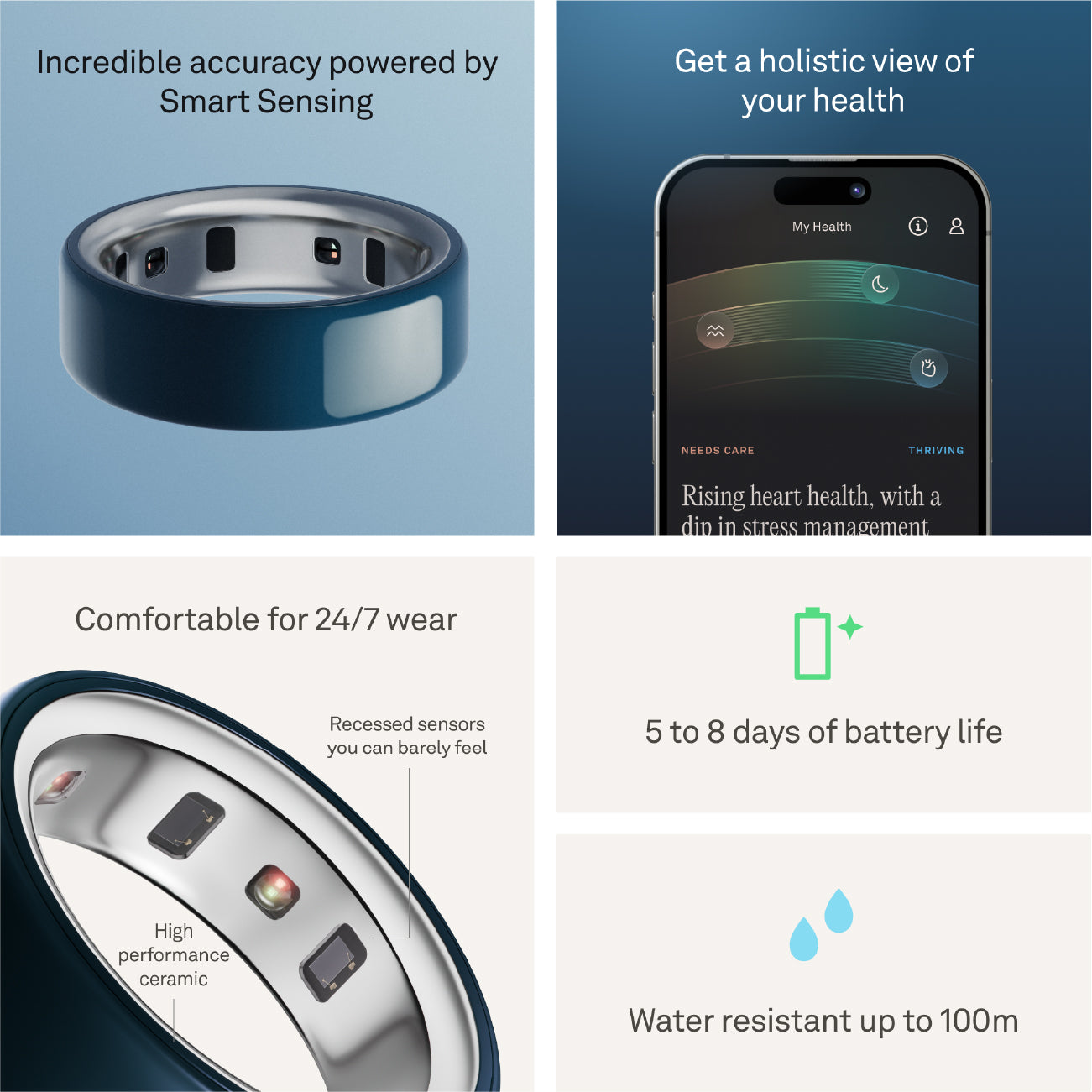 Oura Ring 4 Ceramic Midnight