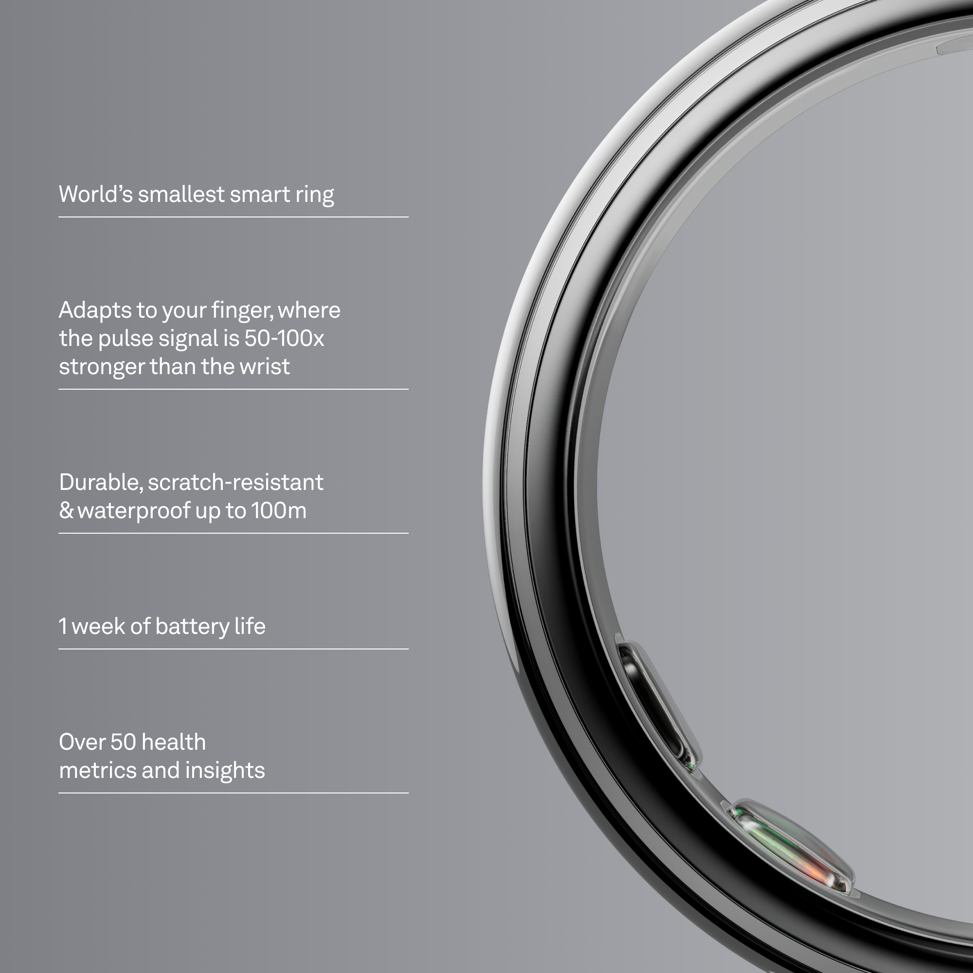 Oura Ring 5 Silver