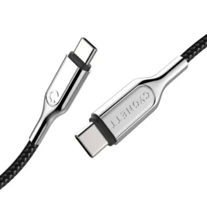 Cygnett Armoured 2.0 USB-C to USB-C 100W 1M Charging Cable Black