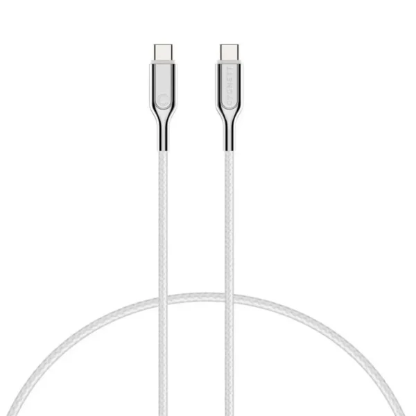Cygnett Armoured 2.0 USB-C to USB-C 100W 1M Charging Cable White - Image 3