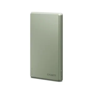Cygnett Charge and Connect 5000Mah Magnetic Slim Power Bank Green