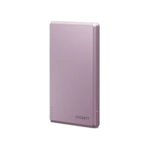 Cygnett Charge and Connect 5000Mah Magnetic Slim Power Bank Pink