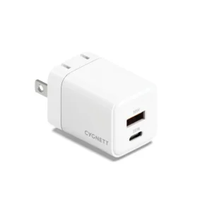 Cygnett PowerPlus 25W Dual Port Adapter GaN Wall Charger White