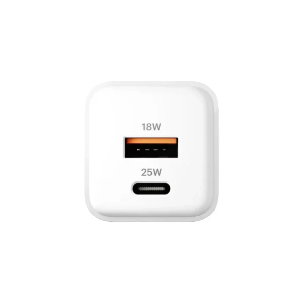 Cygnett PowerPlus 25W Dual Port Adapter GaN Wall Charger White - Image 2