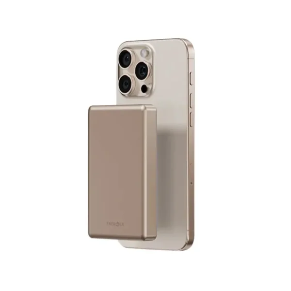 Energe Alupac 10000MAH Aluminun Magsafe Powerbank Gold - Image 3