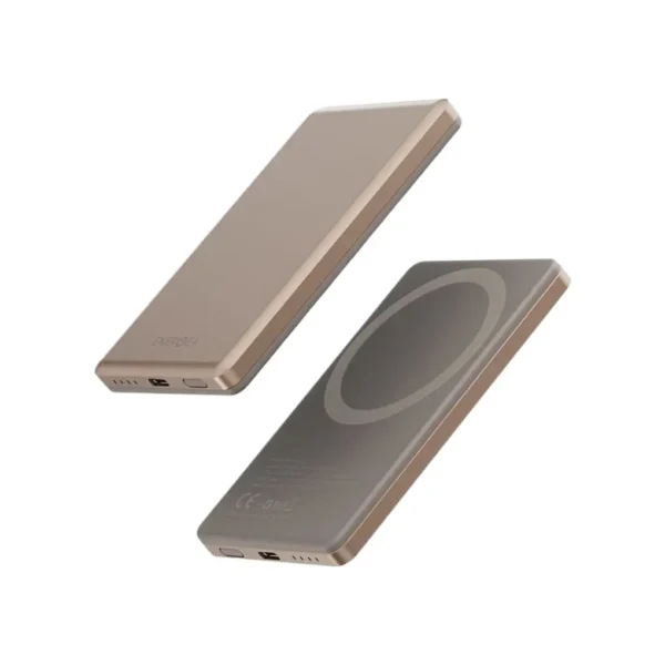 Energe Alupac Mini 5000MAH Aluminun Magsafe Powerbank Gold - Image 2