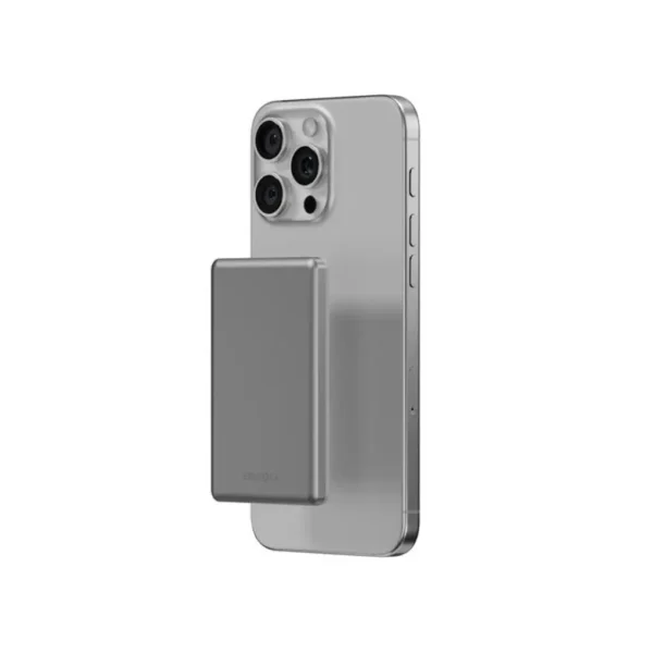 Energe Alupac Mini 5000MAH Aluminun Magsafe Powerbank Natural - Image 3