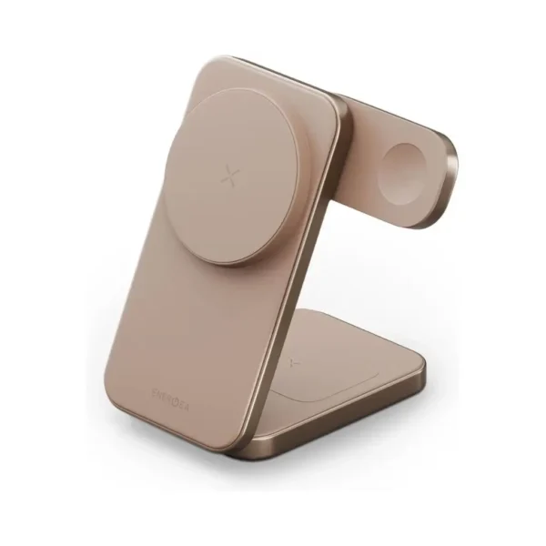 Energea Magtrio Plus 3IN1 Foldable QI2 Magnetic Wireless Charger Gold