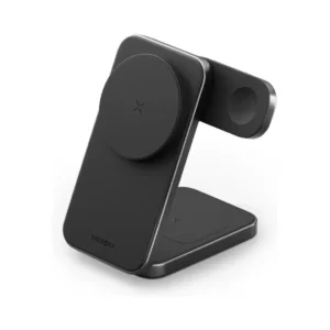 Energea Magtrio Plus 3IN1 Foldable QI2 Magnetic Wireless Charger Gunmetal
