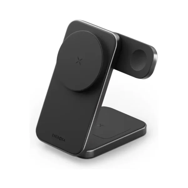Energea Magtrio Plus 3IN1 Foldable QI2 Magnetic Wireless Charger Gunmetal