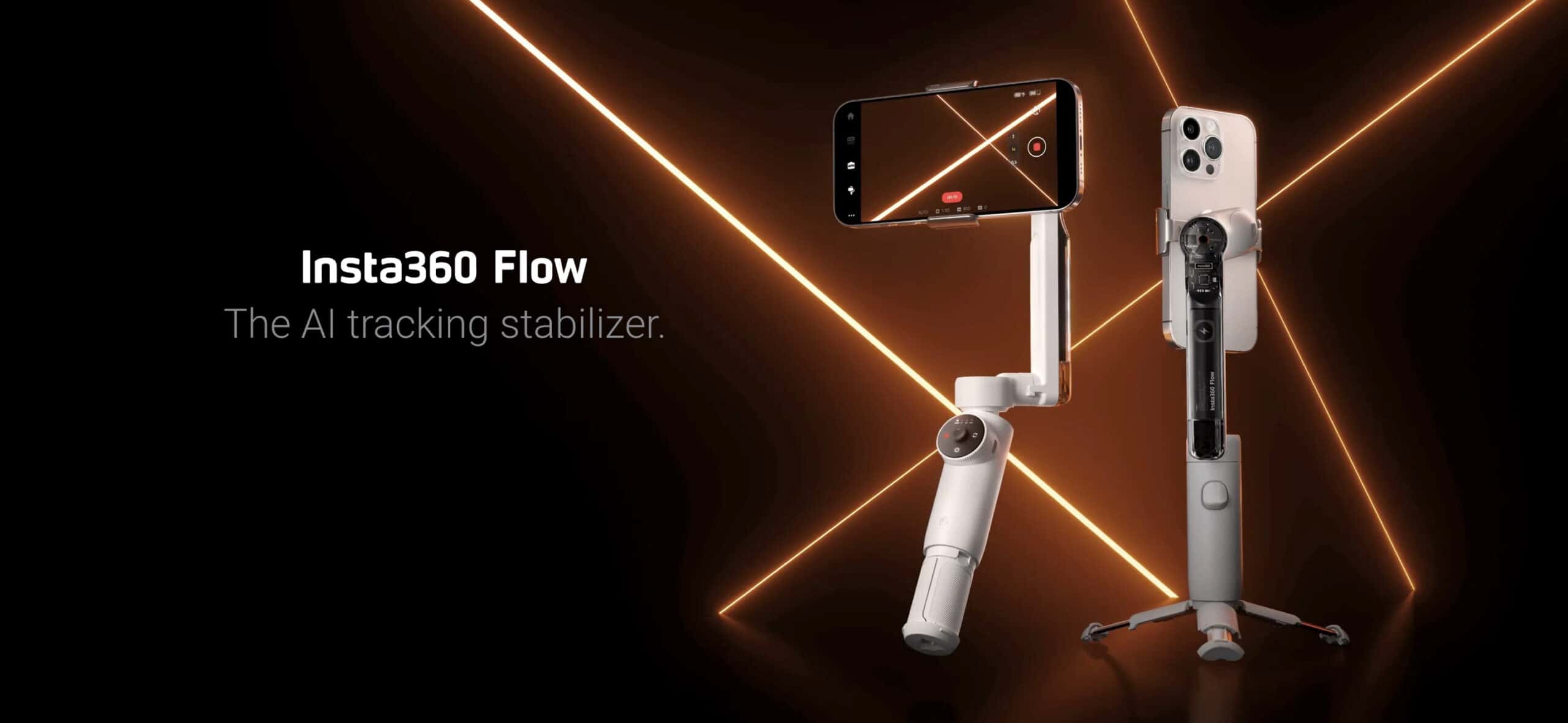 Insta360 Flow Smartphone Gimbal Stabilizer (Gray) - CINSABBA 