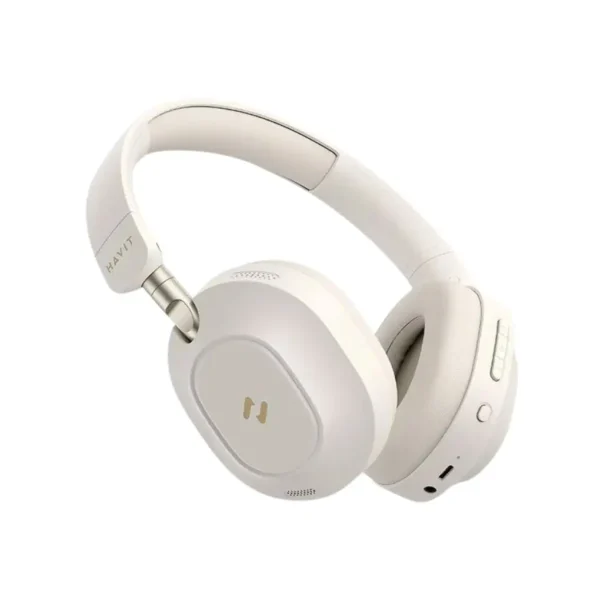 Havit H668BT Active Noise Cancelling Wireless Headphones Cream - Image 3