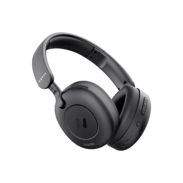 Havit Hybrid H65BT Active Noise Cancelling Wireless Headphones Black - Image 2