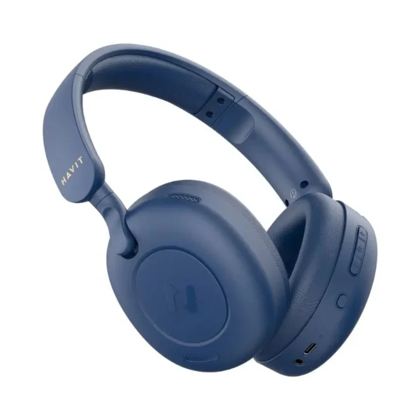 Havit Hybrid H65BT Active Noise Cancelling Wireless Headphones Blue - Image 2