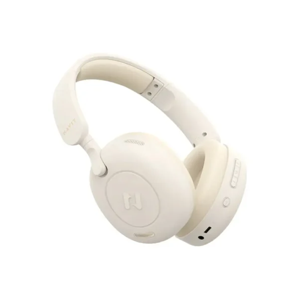 Havit Hybrid H65BT Active Noise Cancelling Wireless Headphones Cream - Image 2