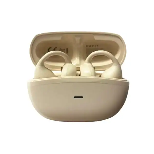 Havit OWS916 Lite Open Buds Ear Clip TWS Earphones Beige