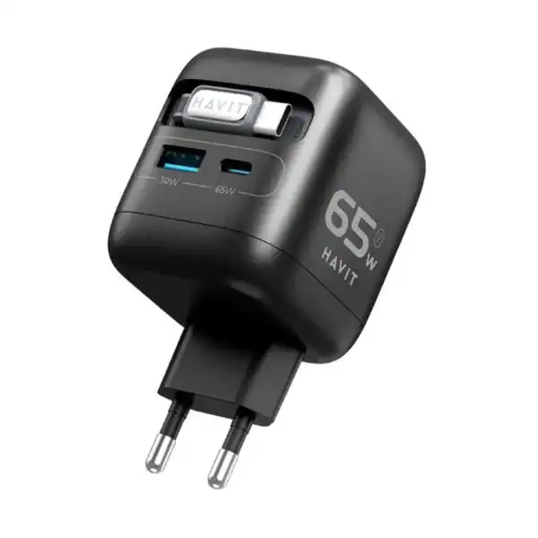 Havit UC253 65W Wall Charger Black - Image 2