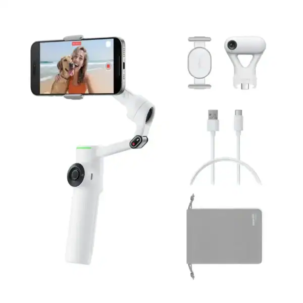 Insta360 Flow 2 AI Tracker Bundle Summit White - Image 3
