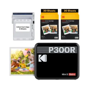 Kodak P300R Printer + 68sheets Black