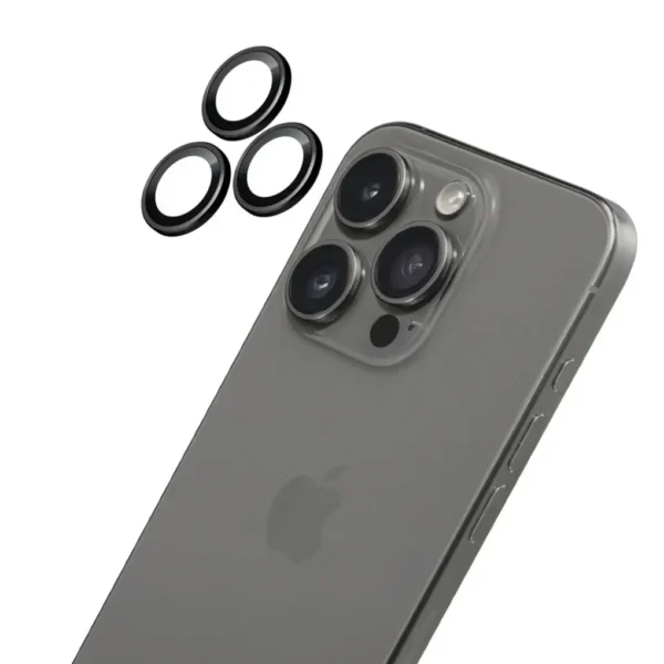 LAUT Prime GLS Camera Ring Protector Black iPhone 16 Pro/Max