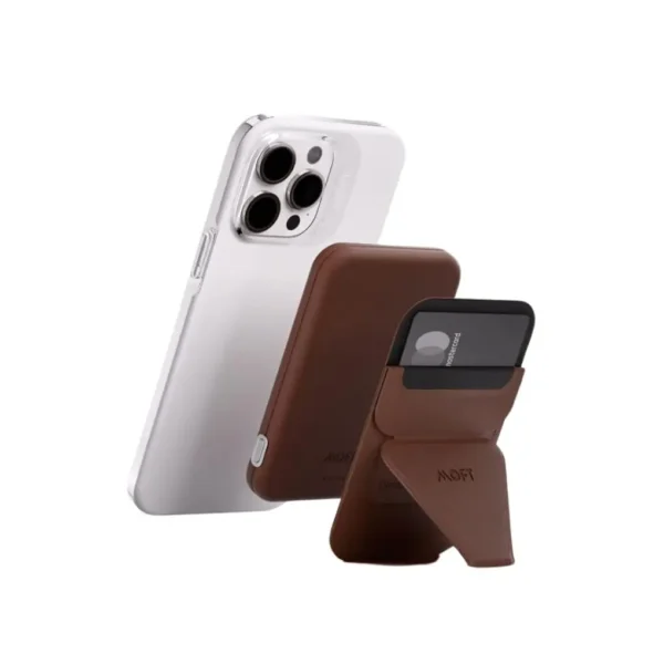 MOFT MagSafe Battery Pack & Stand Set MagSafe Enhanced Brown - Image 2