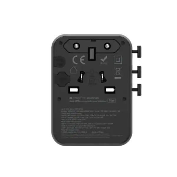 Mophie Universal Travel Adapter GAN PD 70W Black - Image 2