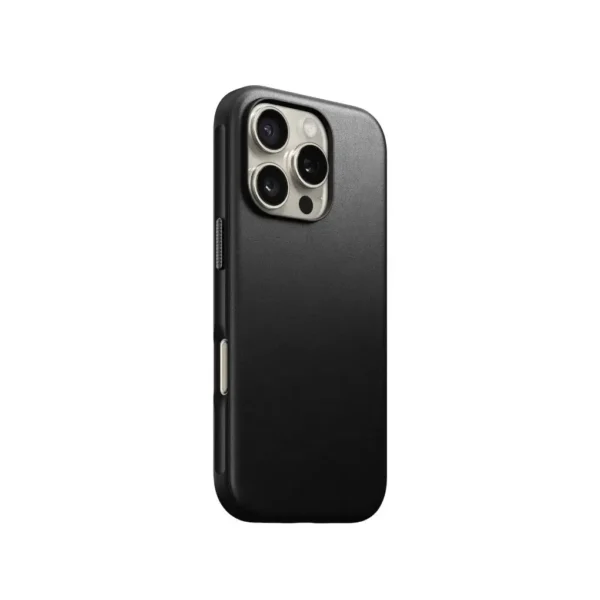 NOMAD Modern Leather Ecco Leather Black Case for iPhone 16 Pro