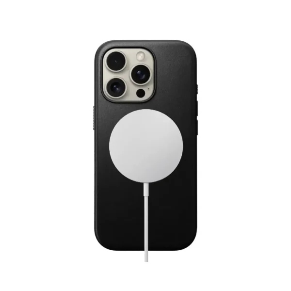 NOMAD Modern Leather Ecco Leather Black Case for iPhone 16 Pro - Image 3