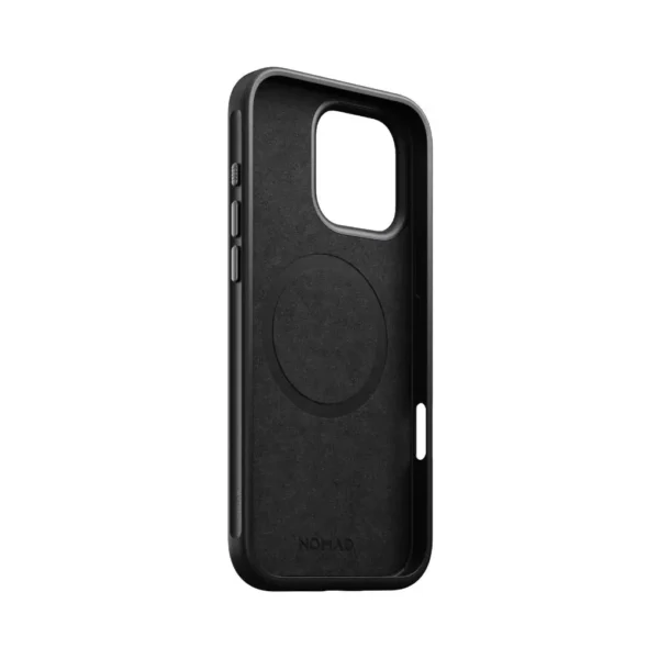 NOMAD Modern Leather Ecco Leather Black Case for iPhone 16 Pro Max - Image 2