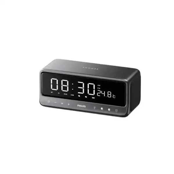 Philips TAS3609 Bluetooth Clock Speaker Gray