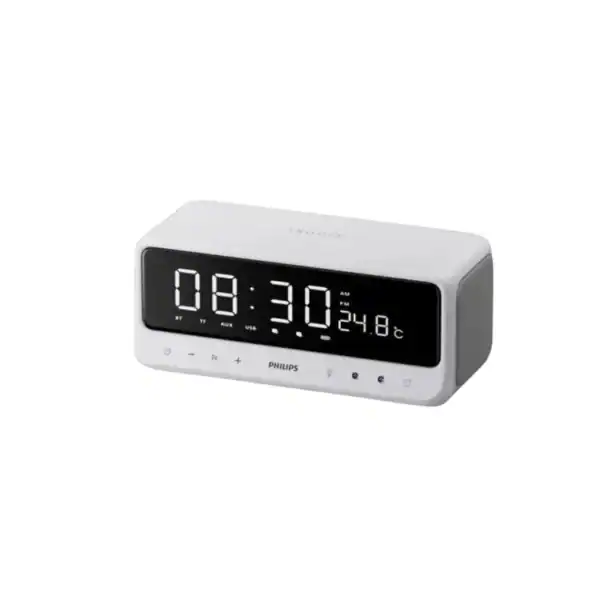 Philips TAS3609 Bluetooth Clock Speaker White