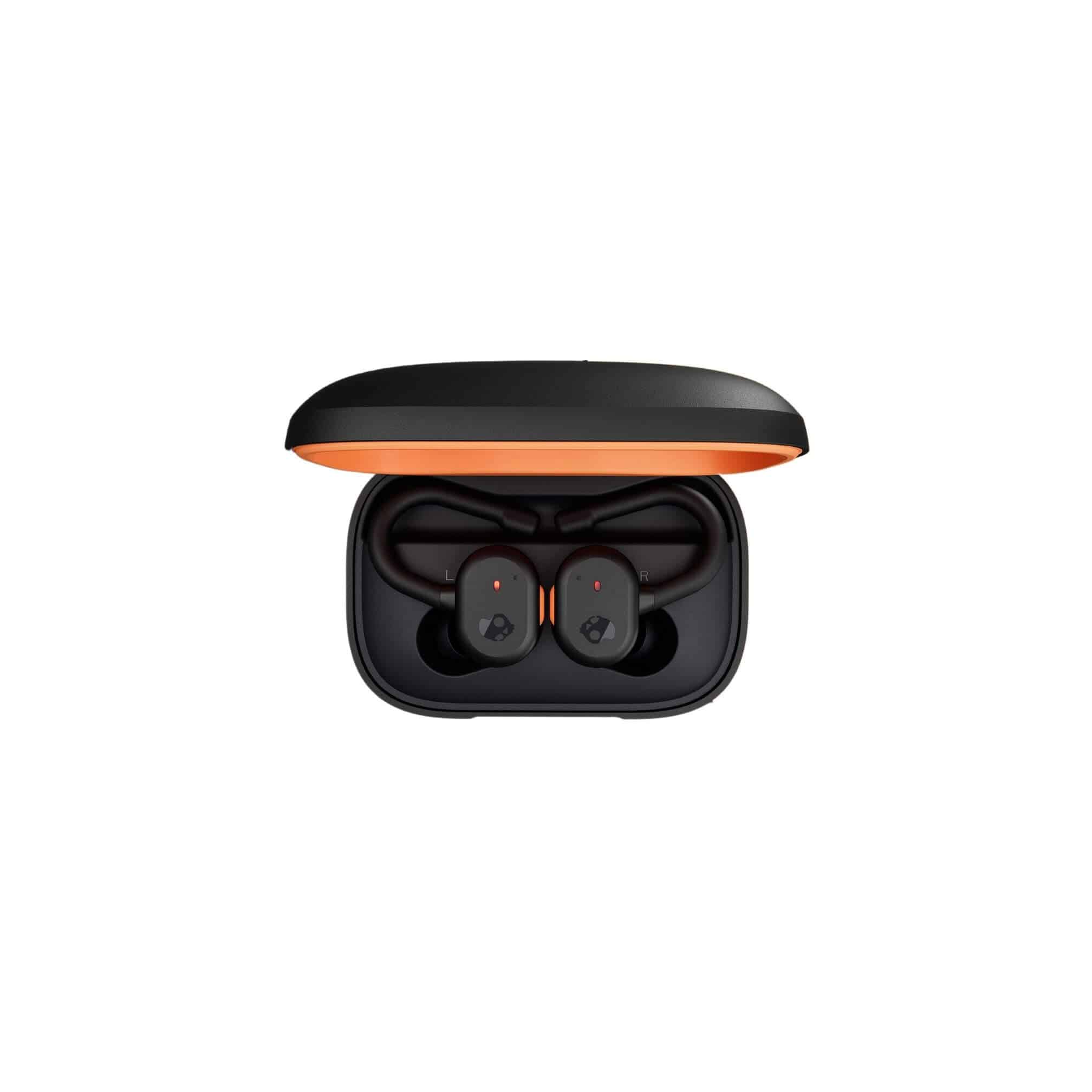 Skullcandy Push Active In-Ear Sound Isolating True Wireless Earbuds -  Black/Orange